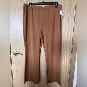 New Abound Tan Dale Stretch Straight Leg Casual Pants Women’s 1X